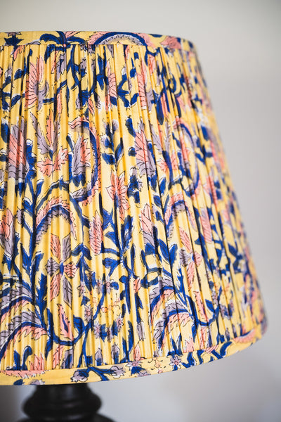 SALE Emma Block Printed Pleated Lampshade