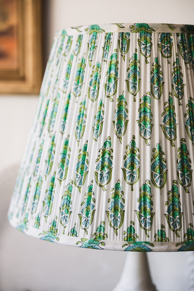 SALE Misty Block Printed Pleated Lampshade