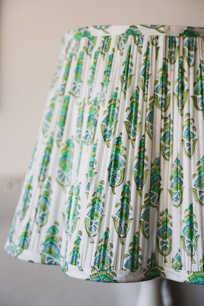 SALE Misty Block Printed Pleated Lampshade