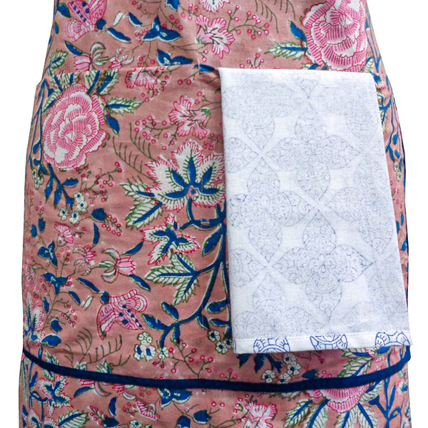 SALE Mabel Block Printed Apron