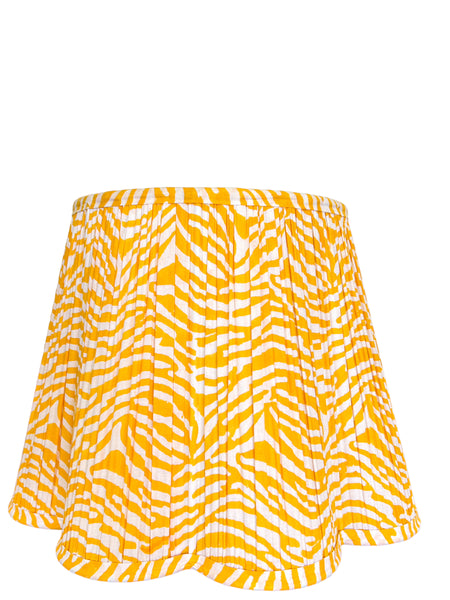 SALE Sandy Block Printed Pleated Lampshade