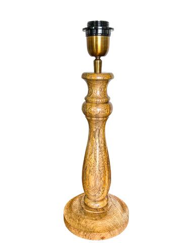 Shaun - Hand Turned Timber Lamp base