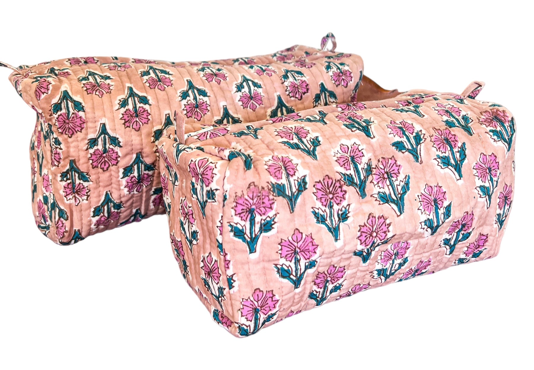 Dusty Quilted Cosmetic Bag