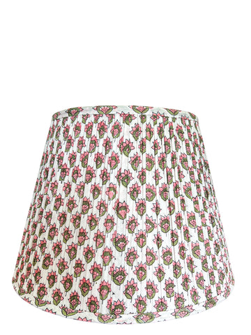 SALE Tara Block Printed Pleated Lampshade