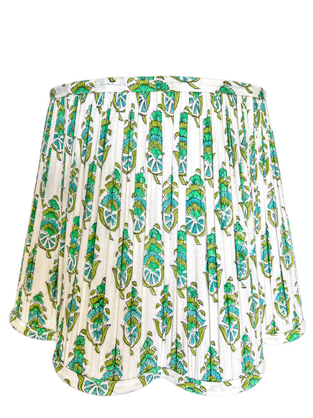 SALE Misty Block Printed Pleated Lampshade