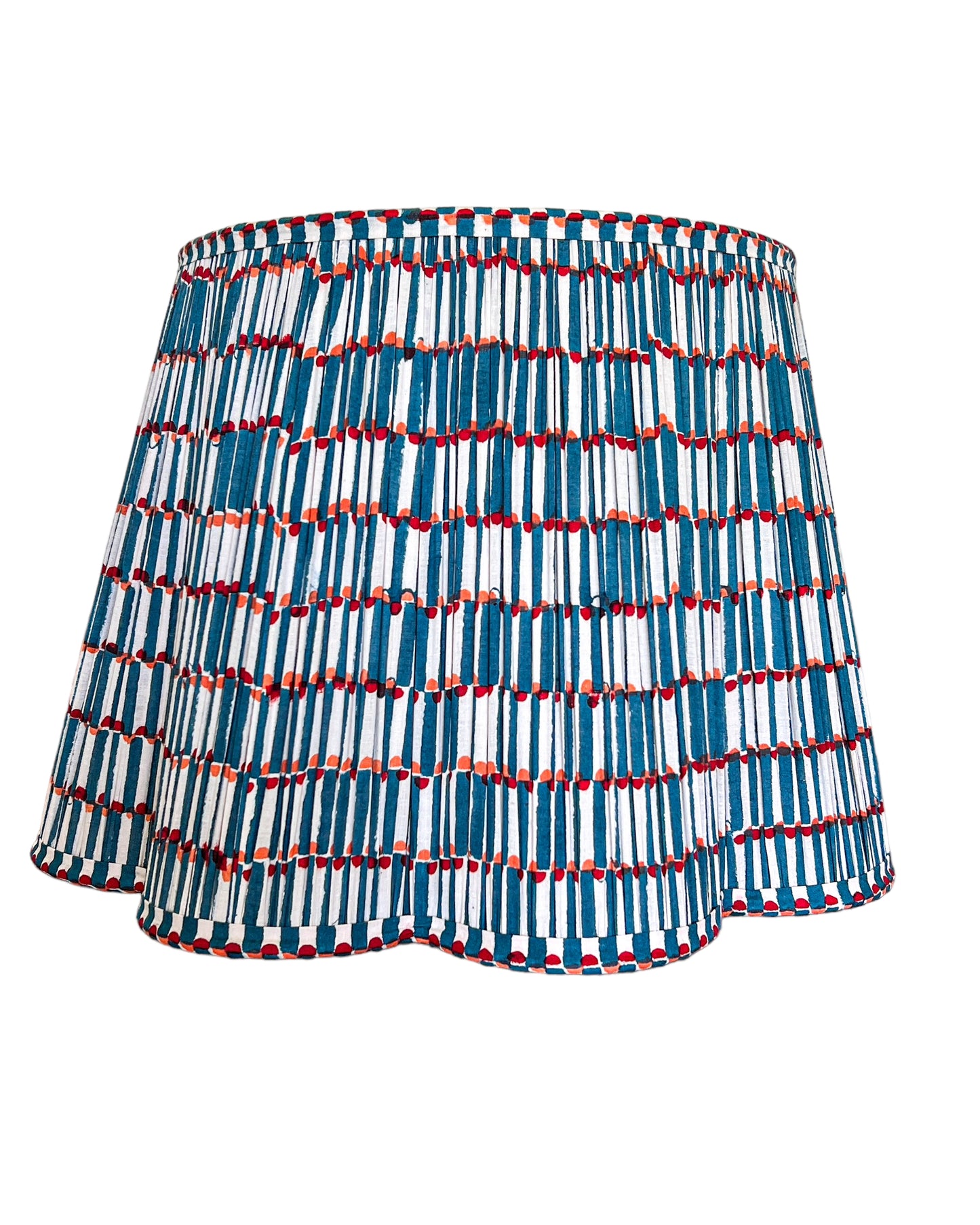 SALE Alana Block Printed Pleated Lampshade