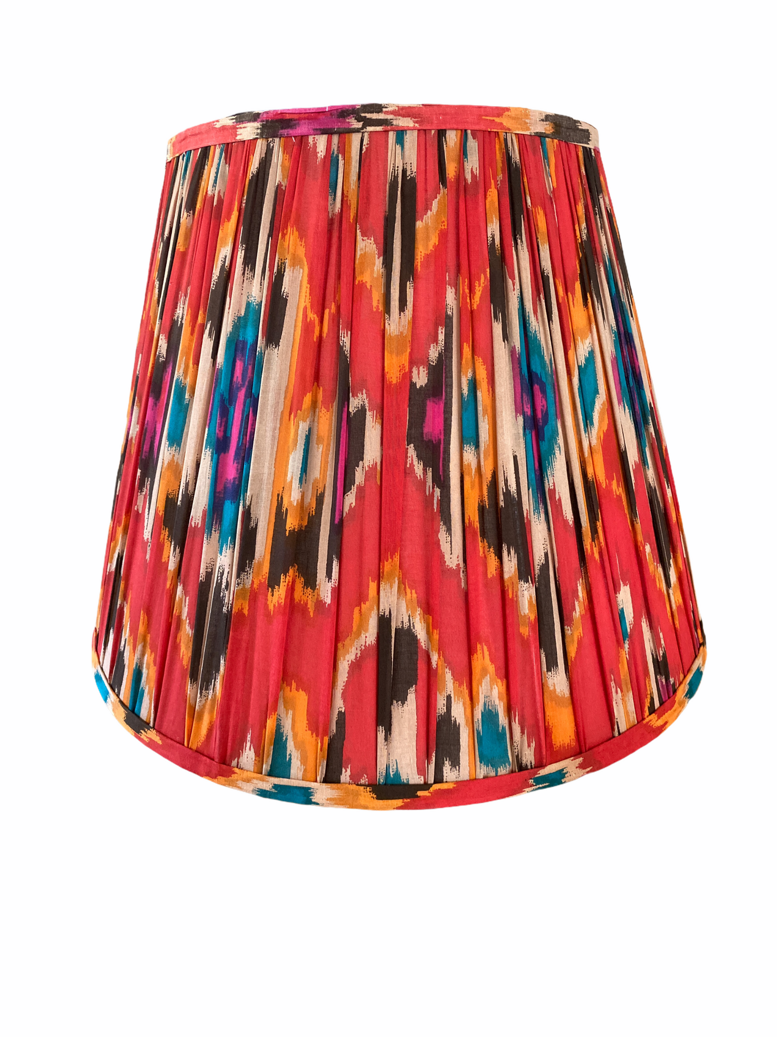 SALE Rosie Ikat Printed Gathered Lampshade
