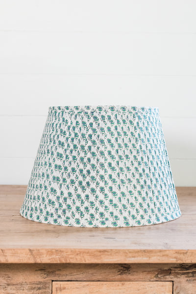 SALE Hayley Block Printed Pleated Lampshade