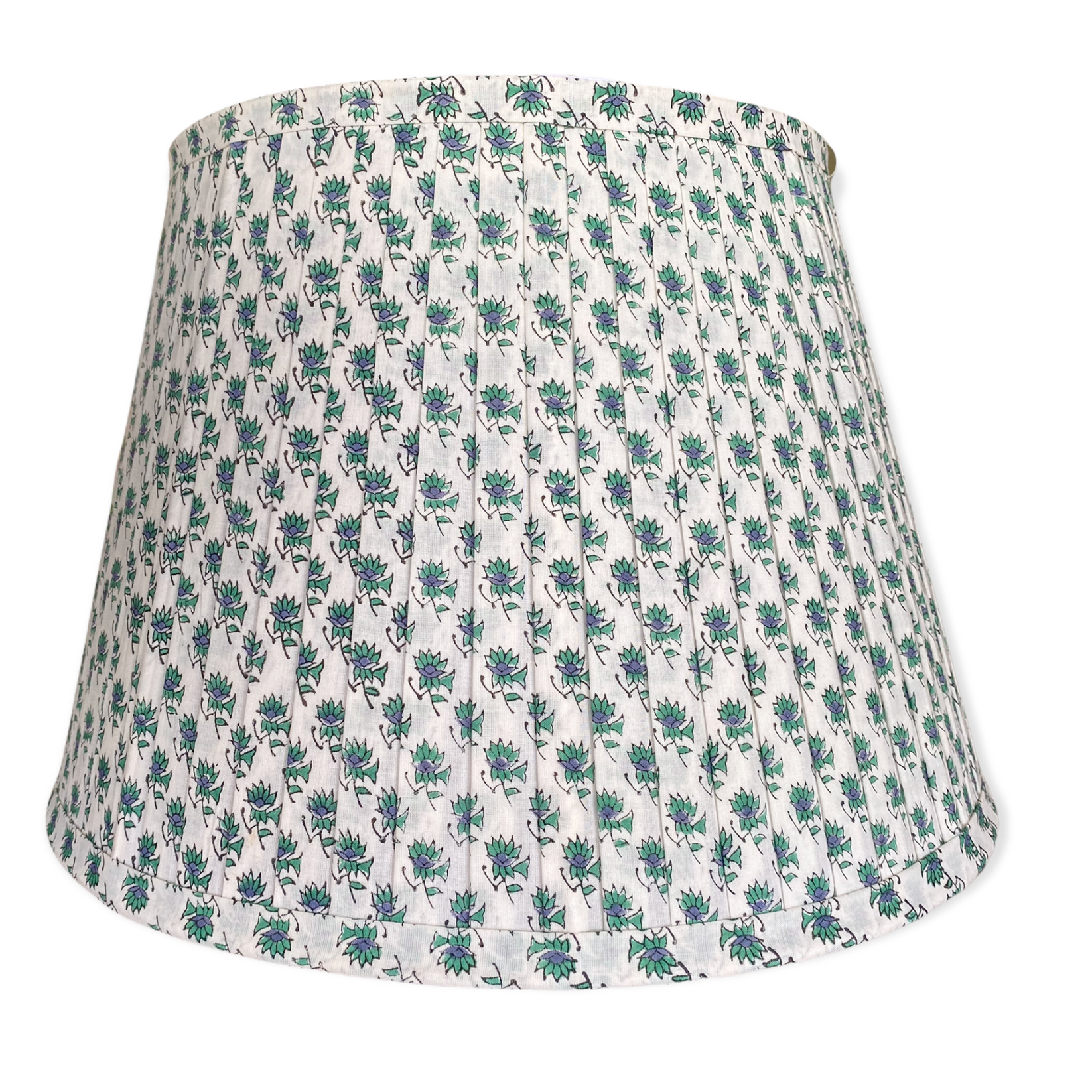 Hayley Block Printed Pleated Lampshade Pip & Haze