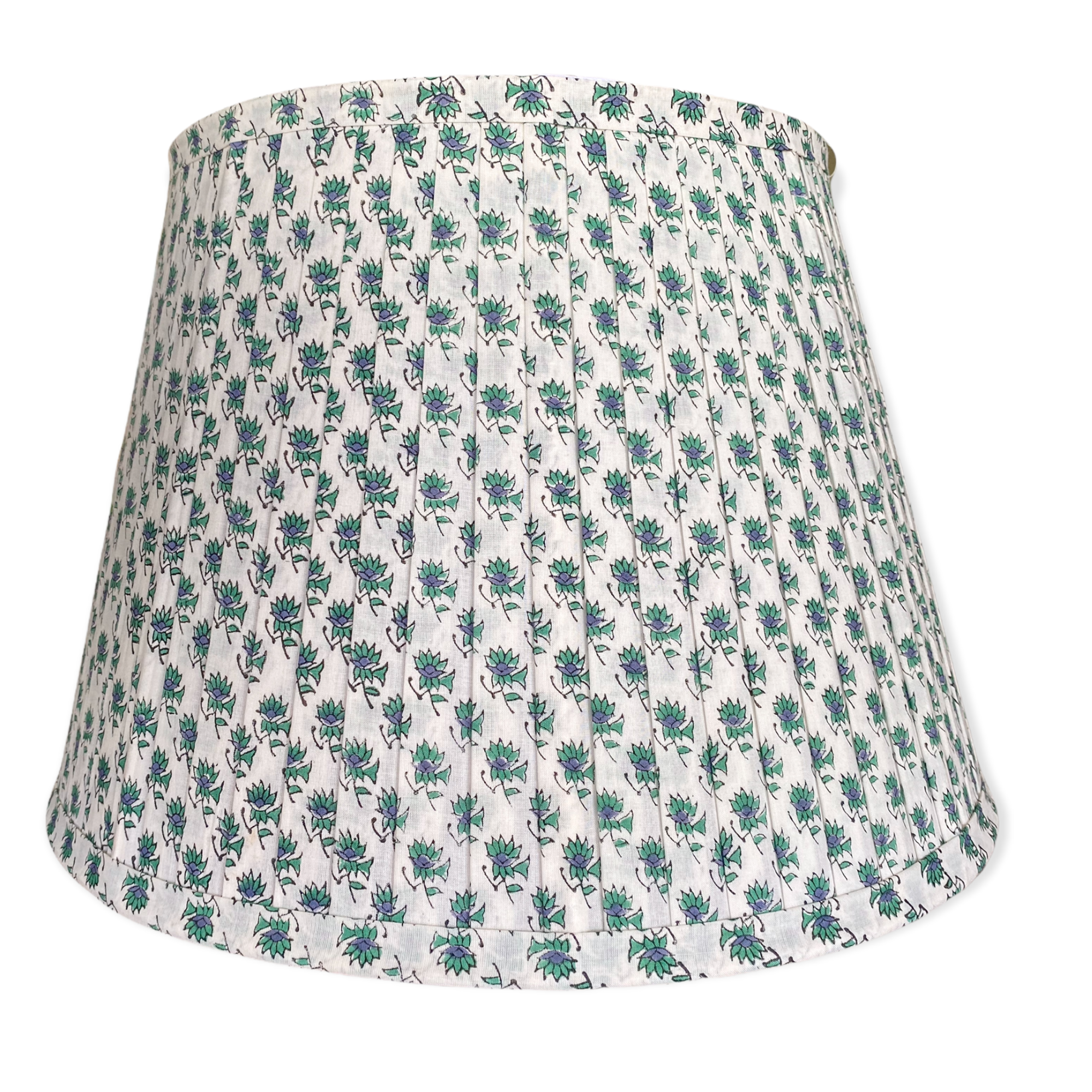 SALE Hayley Block Printed Pleated Lampshade