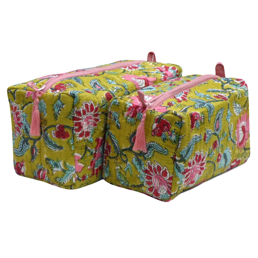 SALE Spice Quilted Cosmetic Bag